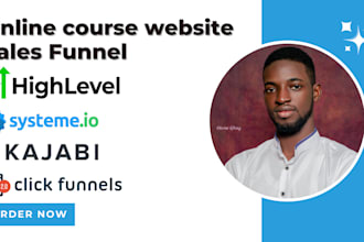 do systeme io kajabi gohighlevel clickfunnels online course website sales funnel