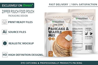 zipper pouch design food pouch packing stand up pouch design