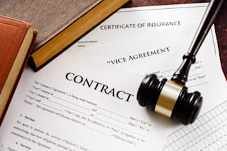 be your lawyer for legal agreements, contract, terms and conditions, mou or nda