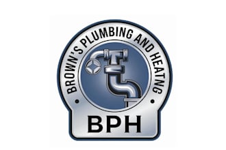 design genuine attractive plumbing and heating logo