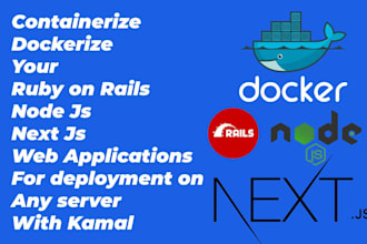 dockerize, containerize your ruby on rails, nodejs,nextjs web app for deployment