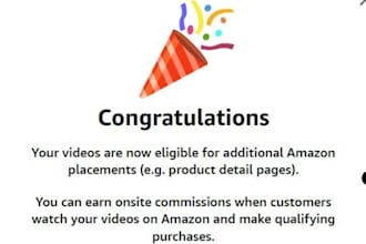 create 3 custom videos to help you join the amazon influencer program