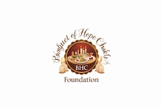 make genius charity foundation logo for a banquet of hope