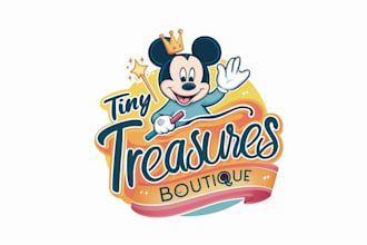 design suitable recognized tiny treasures boutique logo