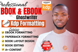 professional memoir ebook ghostwriter, ebook writer, self help ebook amazon KDP