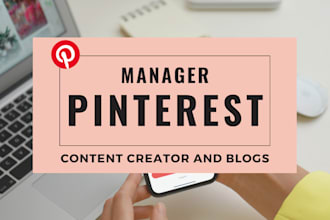 be your pinterest manager for seo pins, boards and accounts