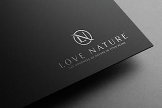minimalist natural love logo design simple elegant heartfelt