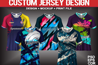 do custom jersey design or sublimation design
