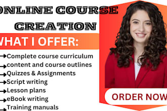 create online course creation, course creation online course content lesson plan