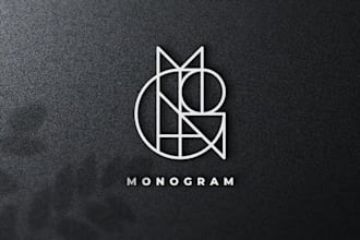 design custom monogram name logo design