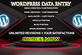 do wordpress data entry , blog posting, woocommerce product listings