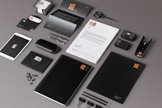 design personalized logo business letterhead card stationery qr code