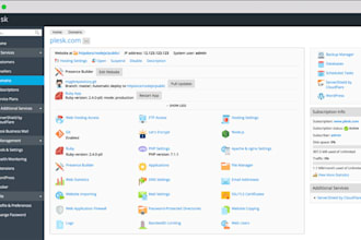 setup dedicated server, vps, hosting panel, email, SSL, CDN