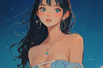 draw art, your oc, furry in anime, manga style