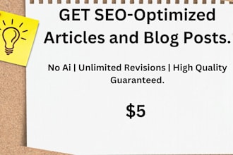 do SEO article writing, blog writing, and content writing