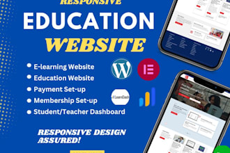 education web, elearning website, educational course website, learndash lms web