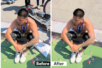 add, remove object or person from photo and extend background