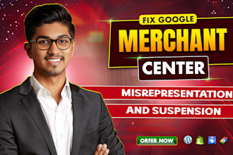 fix google merchant center misrepresentation issues and suspension