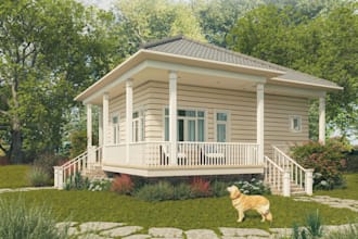 do 3d rendering architecture exterior or interior rendering