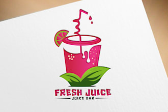 do ultimate logo design for website, restaurant, food, drink, juice bar
