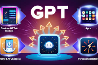 create custom gpt 4 models, apps, trained ai chatbots and personal assistants