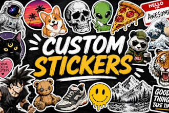 design custom vinyl sticker, wall decal, car decal and bumper sticker