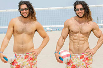 edit your muscles and add abs and definition via ai