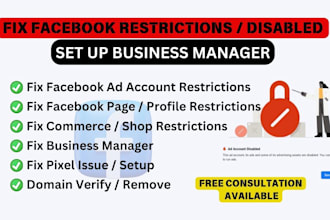 fix facebook ad account and business manager