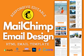 design responsive mailchimp email template for email campaigns
