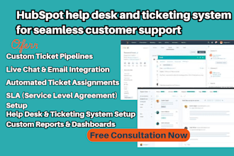 setup and optimize hubspot help desk and ticketing system for customer support
