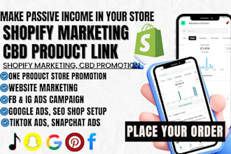 promote shopify one product store boost cbd cannabis website link shopify sales