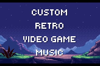 create retro video game music for you