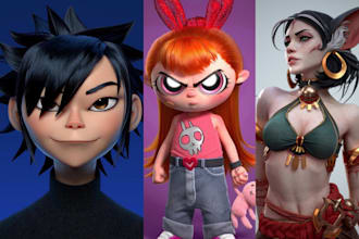 3d character modeling stylized 3d game character 3d model for animation ue4 game