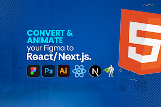 convert your figma to next js and animate with gsap, motion
