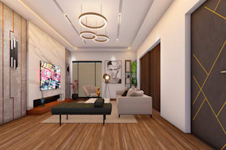 3d interior design modeling