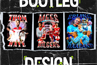 design bootleg style for your t shirt