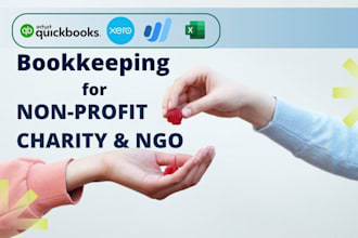 manage your nonprofit, charity and church bookkeeping in quickbooks, xero, wave