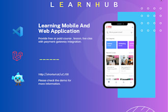 create lms learning management system website and mobile app like udemy