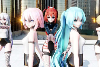 create, edit, fix mmd model physics, vrchat model,  mmd sfw vrchat booth