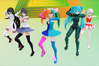create quality mmd model, vrchat boost, sfw, sfm, vtuber, anime character