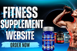design supplement shopify store athletes fitness nutrition supplement website