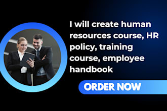 create human resources course, HR policy training manual, employee handbook