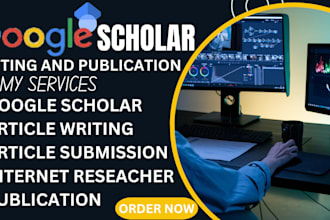 write and publish articles in google scholar peer reviewed indexed journal