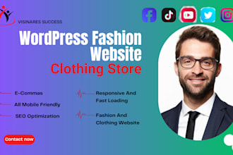 design a stunning wordpress fashion, beauty, and spa website for your brand