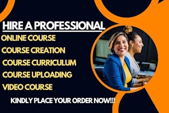 create course for business coaching, skills training online course content ppt