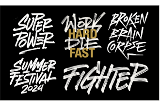 create you awesome freestyle lettering art