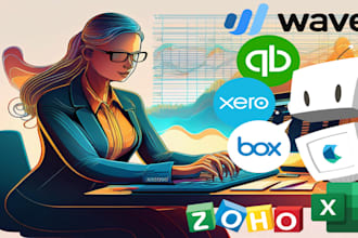 provide accounting and bookkeeping services quickbooks xero wave zoho excel