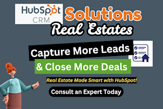 build property listing, landing pages, hubspot automation for property alert crm