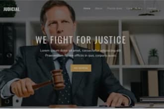 build SEO friendly and responsive lawyer, attorney, law firm and notary websit