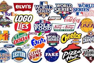design custom nba parody, world series, mlb, baseball,and all gaming star logo